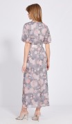 EOLA STYLE Платье 2584 Серый в розовые цветы фото 5