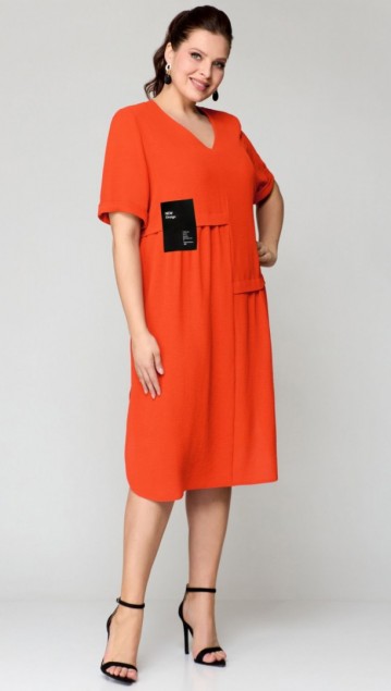 Мишель стиль Платье 1194 Оранжевый 