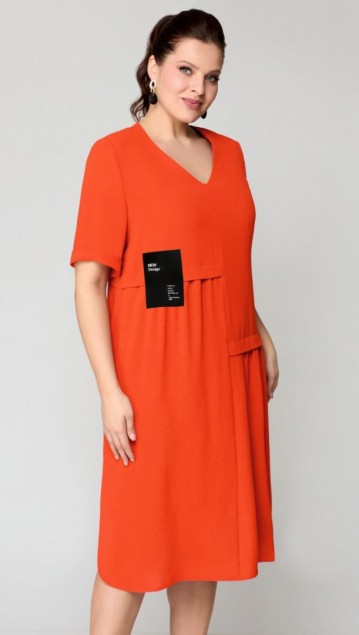 Мишель стиль Платье 1194 Оранжевый фото 3